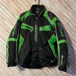 Choko Design Racing Green & Black Authentic Performance Jacket Winter Coat